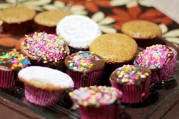 Postre de Mantecadas de Chocolate