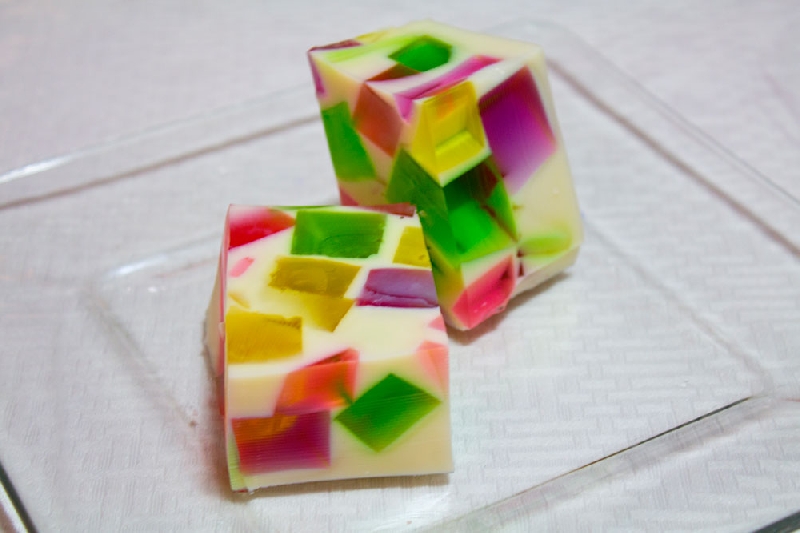 Postre de Gelatina Mosaico
