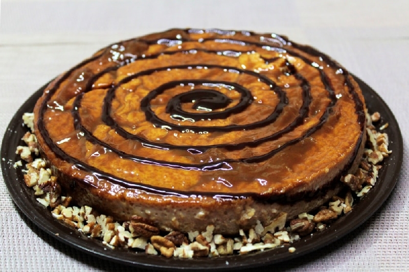 Postre de Flan de Nuez