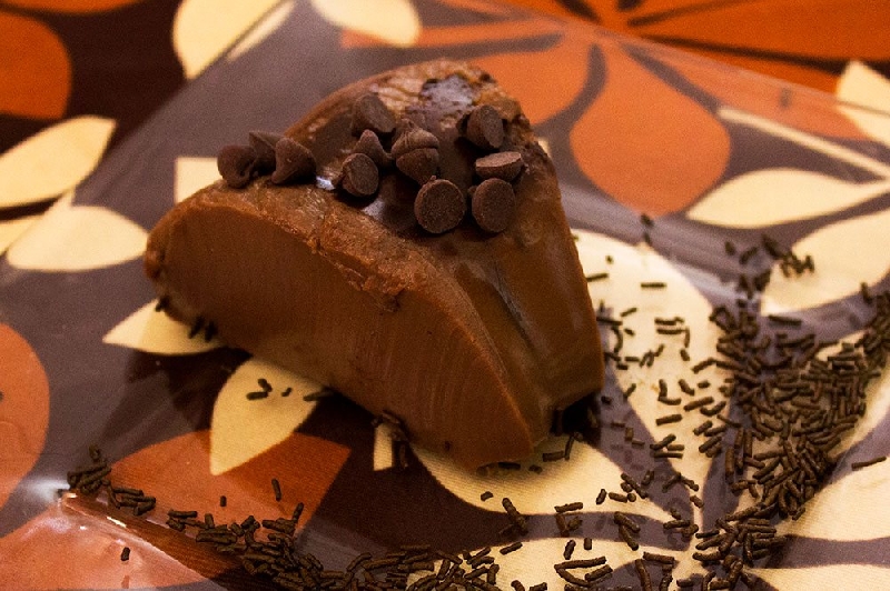 Postre de Gelatina de chocolate