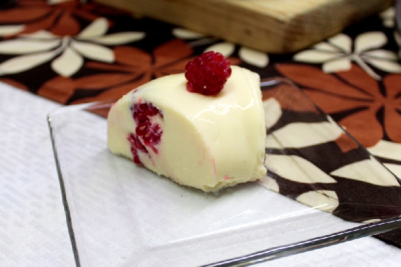 Postre de Gelatina de Chocolate Blanco