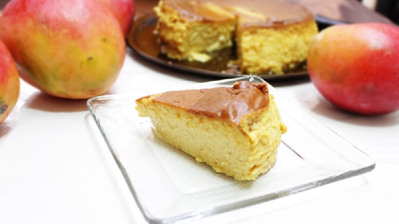Postre de Flan de Mango