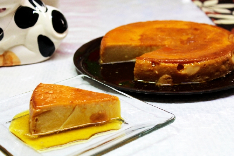 Postre de Flan Napolitano Español